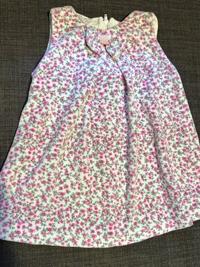 Pink Floral Baby/Toddler Dress - White Background